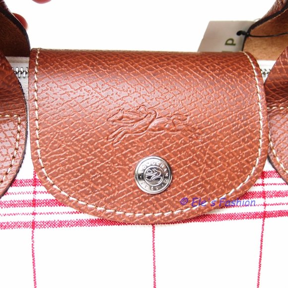 ❤️ NWT LONGCHAMP Le Pliage XS Canvas Crossbody Satchel Bag Torchon RED AUTHENTIC - Picture 11 of 16